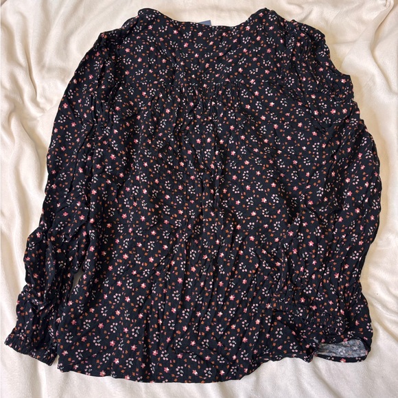 Universal Thread Black Floral Blouse - Picture 5 of 5